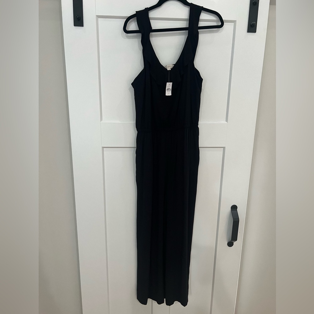 NWT Loft black wide leg jumpsuit. $25 + shipping